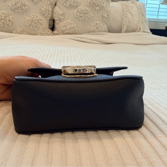 Michael Kors Black Saffiano Leather Bridgette Crossbody Mini Bag Removable Strap - Picture 10 of 14